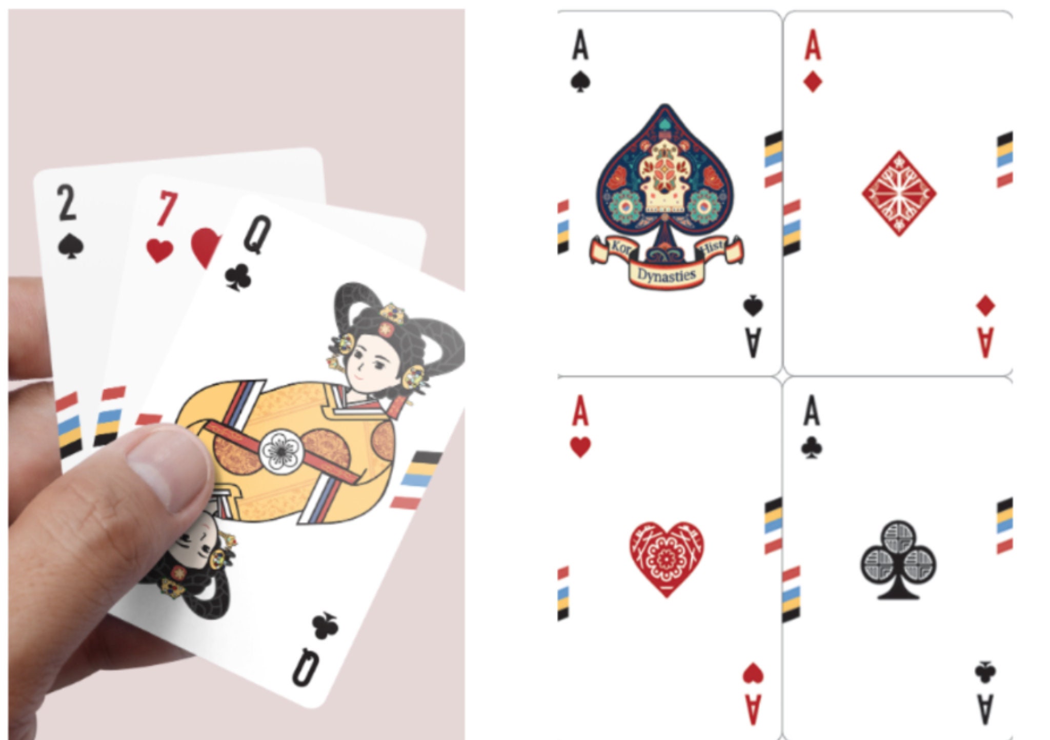 Korean Playing Cards 5 Styles To Choose From Etsy