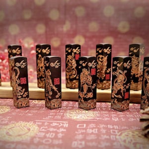 Handgemachte personalisierte koreanische Dojang Stein Name Stempel (Sternzeichen Serie) Siegel