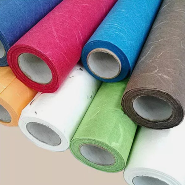 Mulberry Paper Roll - Korean Traditional Handmade Paper Hanji Natural Fiber Texture - 한지