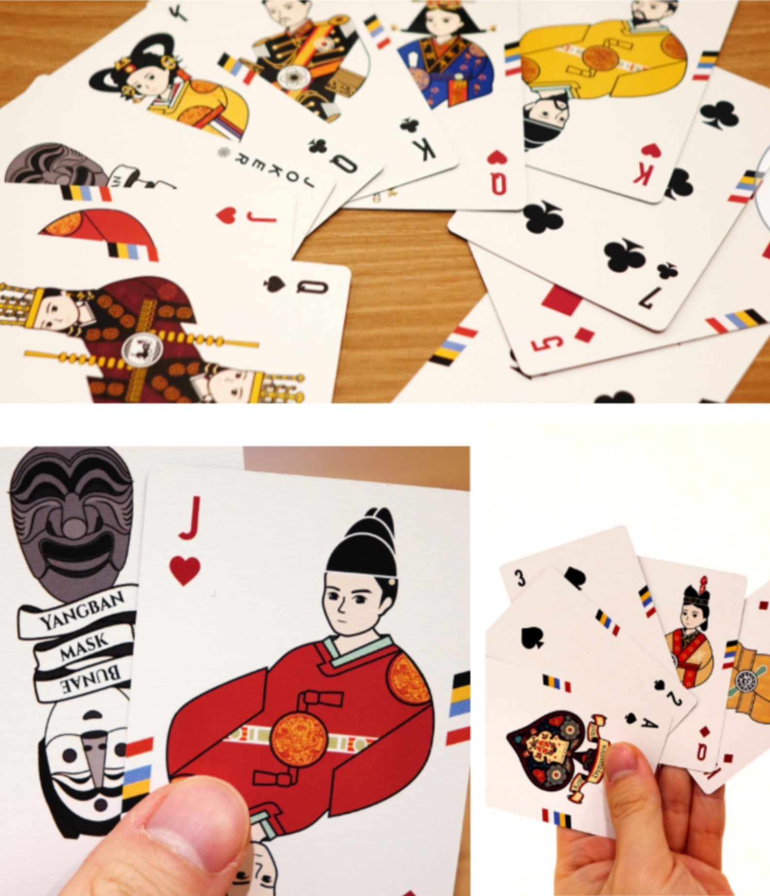 Korean Playing Cards 5 Styles To Choose From Etsy