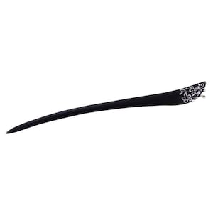 Handcrafted Wooden Hairpin - Traditional Korean Binyeo