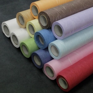 Mulberry Paper Roll - Korean Traditional Handmade Paper Hanji Natural Fiber Texture - 한지
