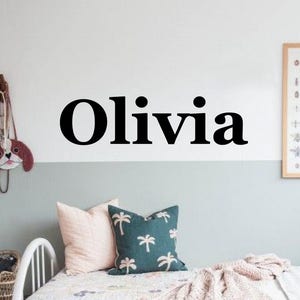 Personalised Name Vinyl Decal: Custom Wall Sticker, 24&quot;/60cm Wide