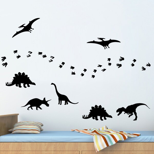 Dinosaur Wall Decal Etsy