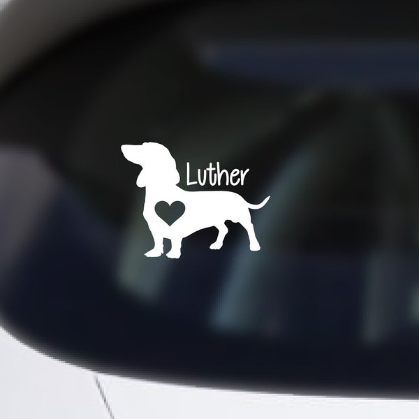 Personalised Pet Dog Car Decals // Choose from 16 Breeds // Car Decal Stickers // Custom Window Transfer // Personalised Pet Transfer