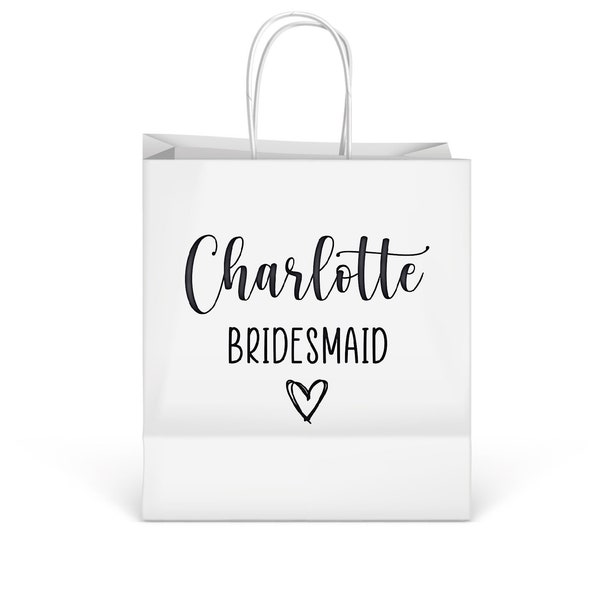 Personalised Bridesmaid Decals for Gift Bags, Boxes. Bridesmaid Reveal Decals. Wedding Party Transfers. Will You Be My Bridesmaid