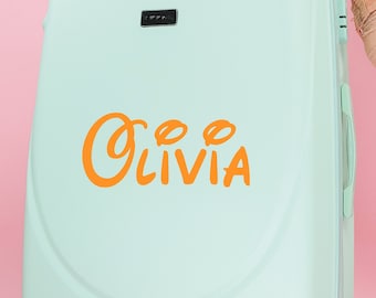 Suitcase Name or initials Decal - Personalized Luggage Sticker - Custom Vinyl Decal