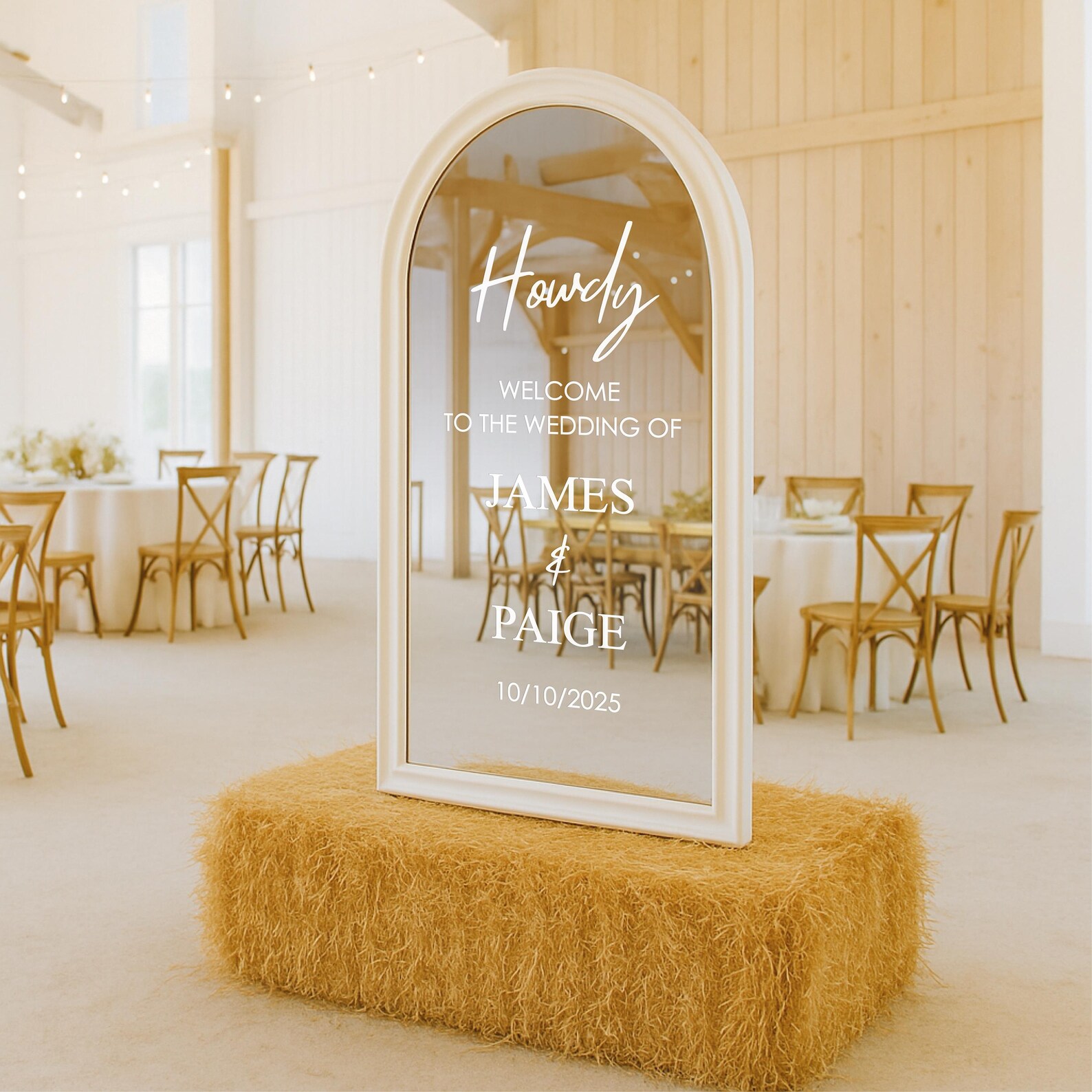 Howdy Welcome Sign Decal: Western Wedding Cowboy Style Vinyl Sticker ...