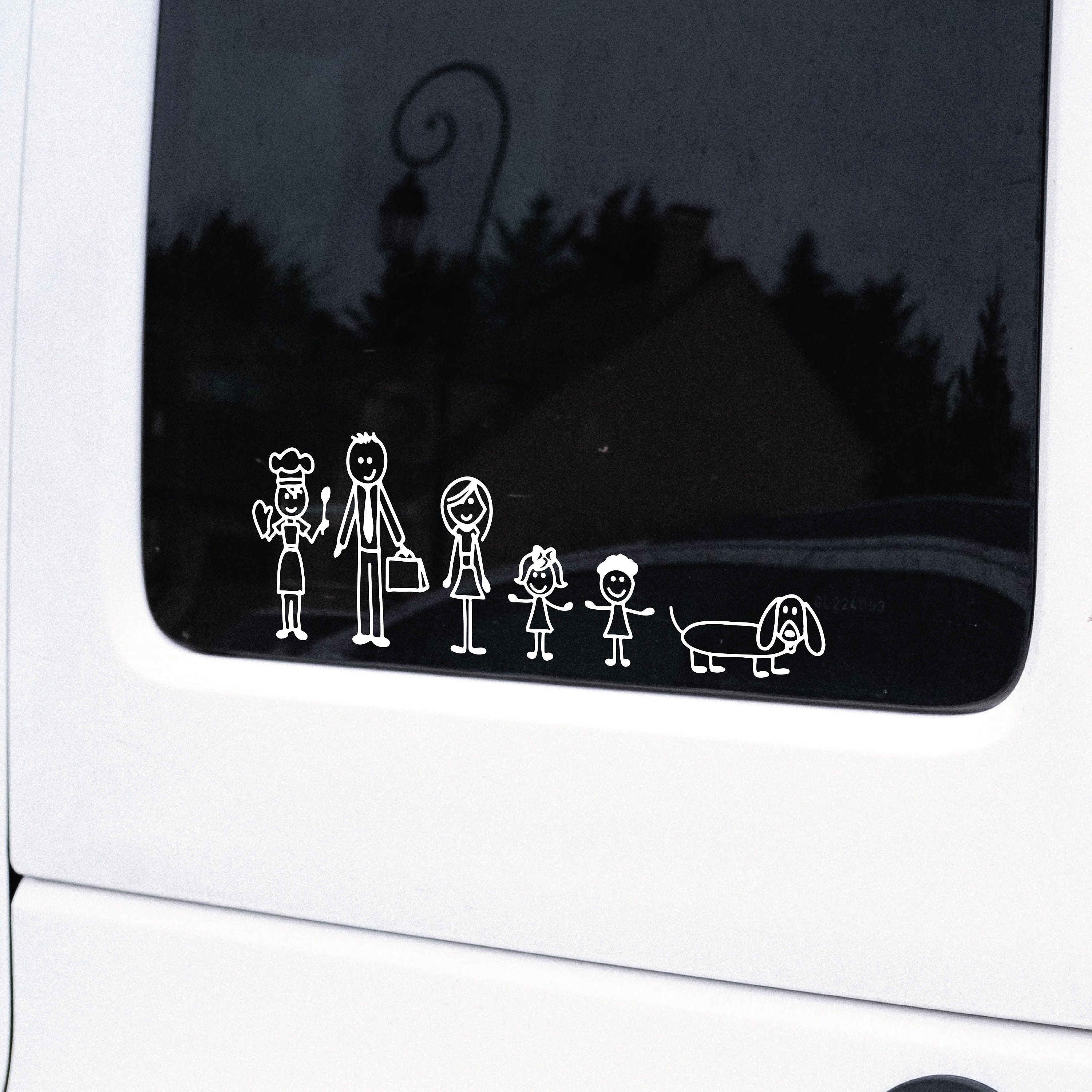 Family Car Window Decals: Custom Vinyl Bumper Stickers - Etsy