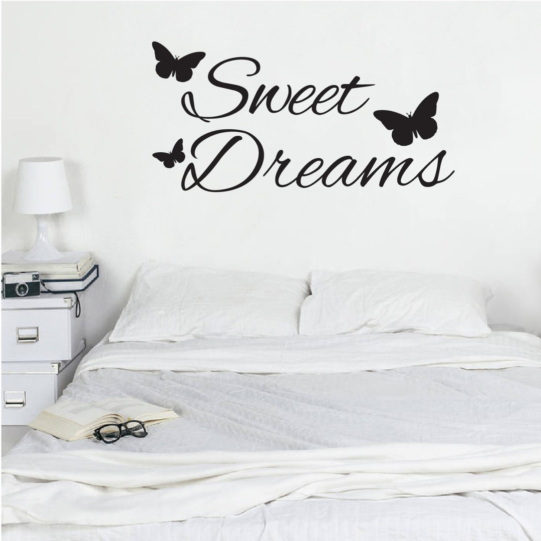Sweet Dreams Bedroom Decor Vinyl Decal Sticker Bedroom Decor