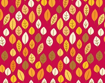 Happy Harvest Leaves Red | Riley Blake Designs