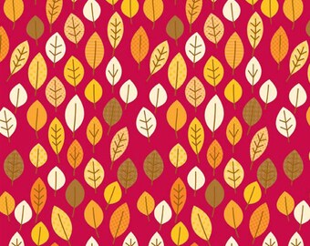 Happy Harvest Leaves Red | Riley Blake Designs