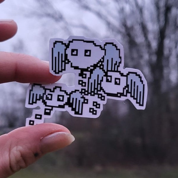 Flying thoughts - handmade Sticker