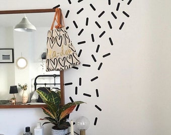 240 x Sprinkle Shaped Wall Decals / Stickers