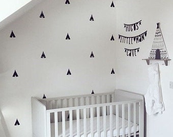 16 x Teepee Shaped Wall Stickers / Decals
