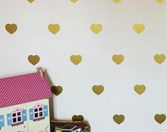 Heart Shaped Wall Stickers / Decals