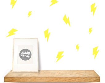 Lightning Bolt Shaped Wall Stickers / Decals