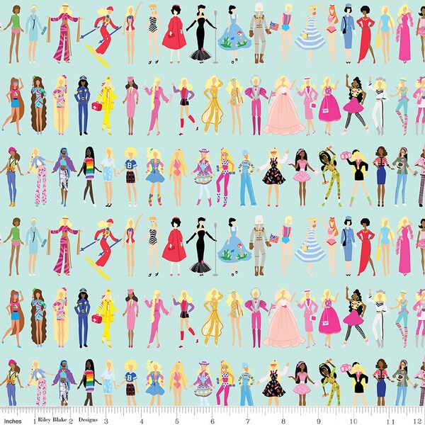 Barbie Fabric by the Yard - Etsy
