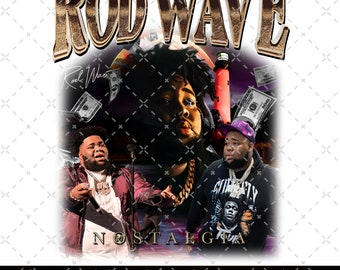Rod Wave Nostalgia Png File, 90s Rap Music, Rapper Rod Wave Tour Design, File Png Digital Download