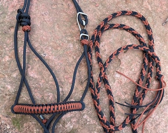 HOOK HALTER w/covered noseband. LEAD included