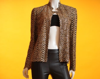 black and gold evening jacket