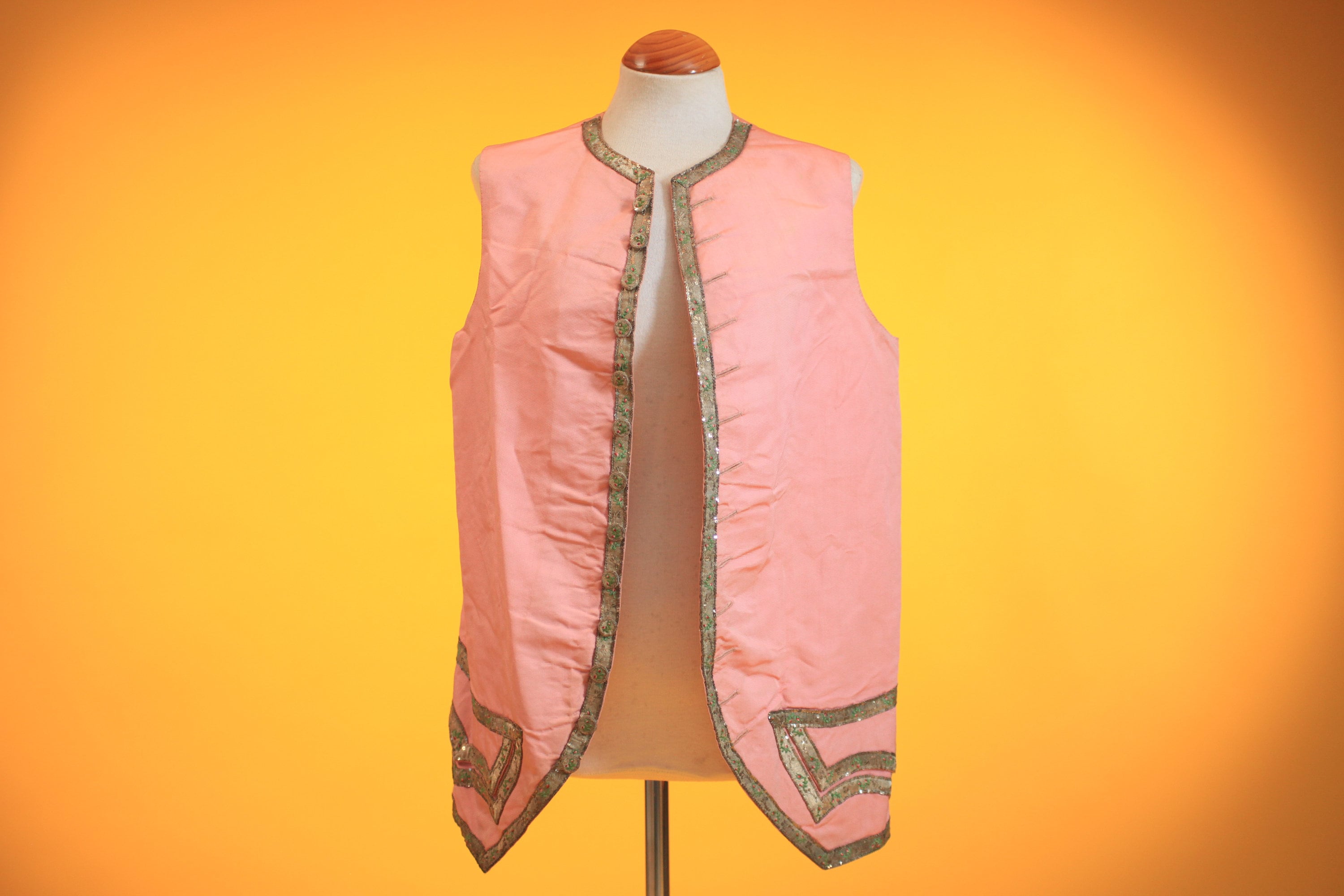 18th Century Pink Waistcoat Pink 18th Century Waistcoat