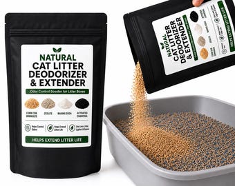 Cat Litter Deodorizer & Extender, Odor Control Booster for Litter Boxes, Helps Extend Litter Life, 2 pounds