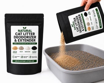 Cat Litter Deodorizer & Extender, Odor Control Booster for Litter Boxes, Helps Extend Litter Life, 4 pounds
