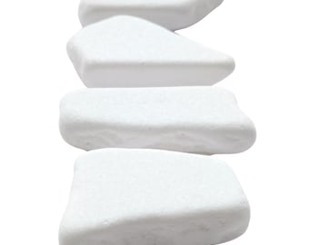 Santorini Stones For Rock Painting Includes 4 Flat White Rocks For Painting About 2-3.5 inches in Length