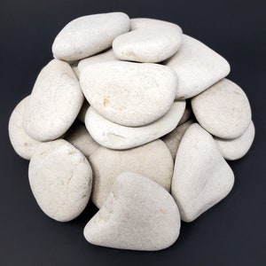 Capcouriers White Landscaping Rocks Bulk (14 to 15 Pounds)