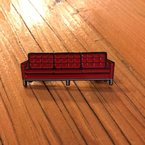 Knoll bank zachte emaille revers pin