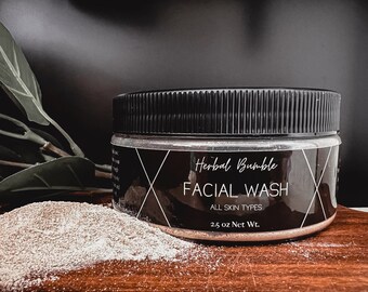 herbal face wash, all skin types, daily use, exfoliate, organic, all natural