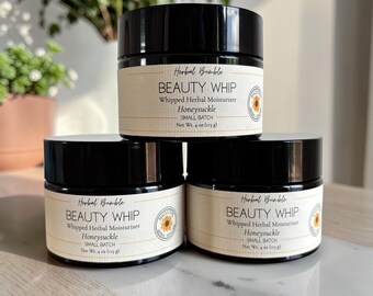 Beauty Whip, Tallow, Honeysuckle, Moisturizer, Duck Fat, Ancestral, Herbal, Infused, Wrinkles, Fine Lines, Hydrating, Helichrysum, Organic