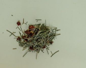 Eastern White Pine Needle, Pine Needle Tea, Forest Farmed, Rosehips, Organic Pine Needle, Immune boosting, Vitamin C, Supplement,