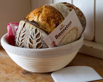 9 Inch Round Banneton Proofing Basket - Rattan Bake n' Shape Lovely Bread Loaf Dough Rising