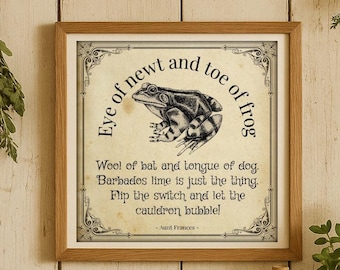 Practical Magic Art Print | Aunt Frances Quote, Witch Kitchen (Digital Download)