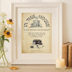 Practical Magic Quote Print: Chocolate Cake Wall Art (Digital Download)