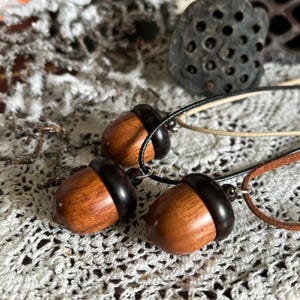 Acorn Container Pendant Filled With Witches Black Salt | Whimsical Forest Witch Necklace | Gift For Witches
