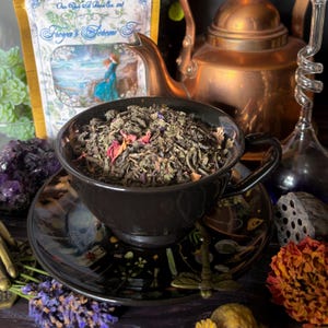 Freya’s Sereni-Tea | Inner Peace Herbal Blend | Gunpowder Green, Peppermint & Rose | Meditation Tea