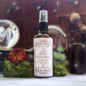 Spray profumato Owens House: rosmarino, lavanda, salvia e occhio di tigre, ispirato alla magia pratica