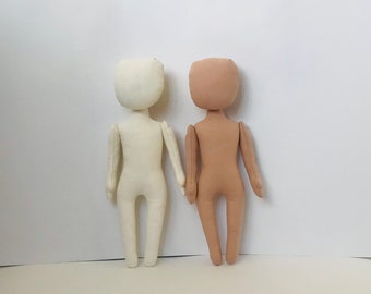 2 blank doll body 22.5 cm, cloth doll body, rag doll