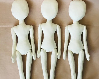 Set of 3 Dolls body blank 10,43”
