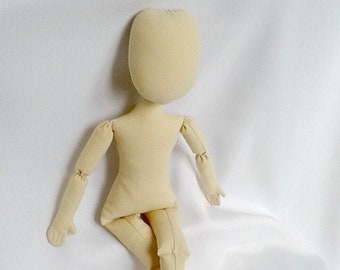 PDF Doll Pattern with shoes  17" doll blank body sewing doll body pattern