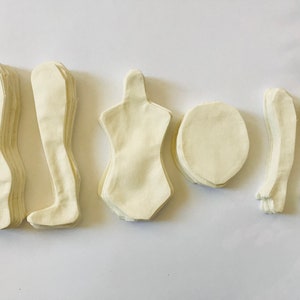 10 Corpo di bambola vuoto - 10,43" (26,5 cm), bambola di pezza, corpo di bambola di pezza, il corpo della bambola fatto di stoffa