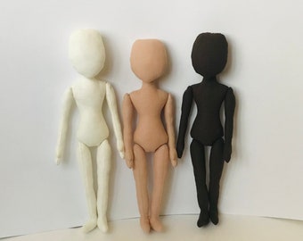 3 Blank doll body 10.43”(26.5cm) Doll body, cloth doll rag doll ragdoll body