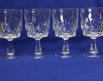 Set of 4 Arcoroc Artic Water Goblets