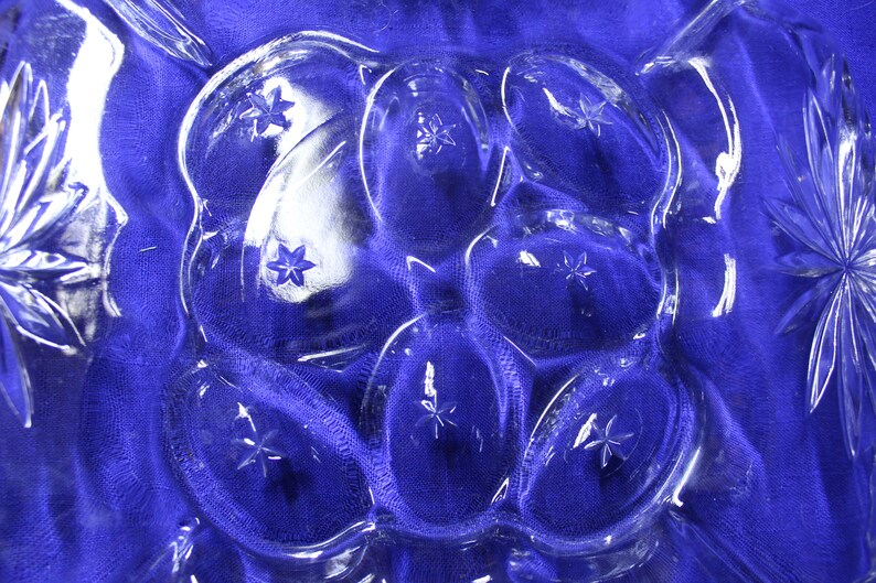 Relish and Deviled Egg Plate in Prescut Clear by Anchor Hocking