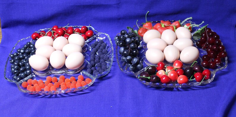 Relish and Deviled Egg Plate in Prescut Clear by Anchor Hocking