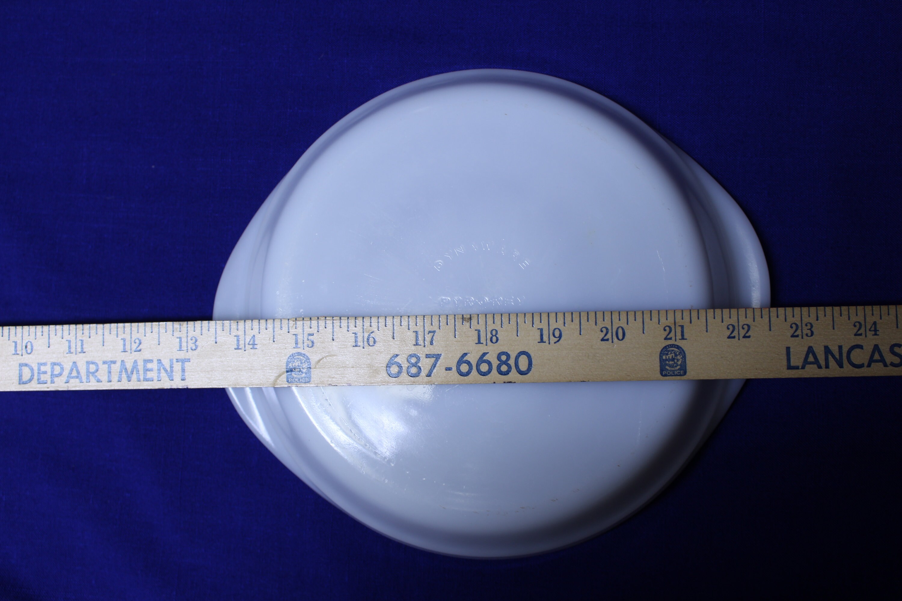 Deep Dish Milk Glass Pie Pan or Plate With Pyrorey Dynaware Etsy