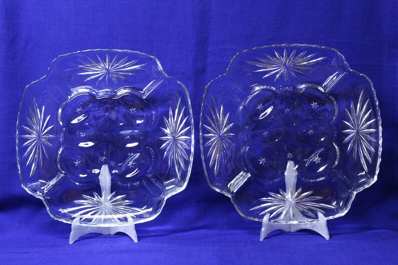 Relish and Deviled Egg Plate in Prescut Clear by Anchor Hocking